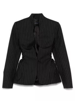 Emily In Paris S05 Ashley Park Pinstriped Blazer