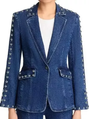 Margo’s Got Money Troubles 2026 Michelle Pfeiffer Denim Blazer