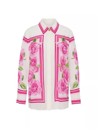 Imposter 2025 Kym Marsh Floral Silk Top