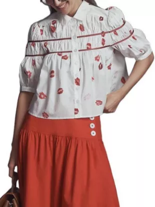 A Make or Break Holiday Hunter King White Blouse