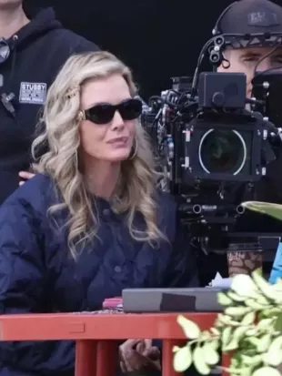 Margo’s Got Money Troubles Michelle Pfeiffer Quilted Coat