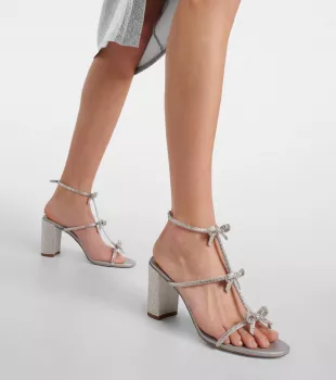 Caovilla Caterina Embellished Leather Sandals