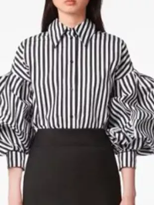 Emily In Paris S05 Lily Collins Striped Shirt
