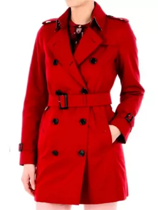 The Today Show 2025 Savannah Guthrie’s Red Trench Coat