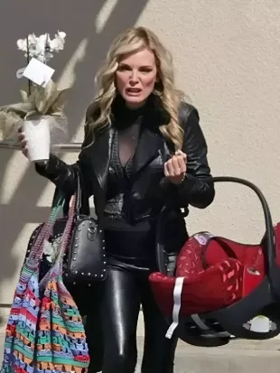 Margo’s Got Money Troubles 2026 Michelle Pfeiffer Leather Jacket