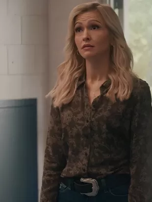 Stumble 2025 Courteney Potter Brown Floral Top