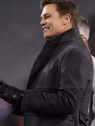 Tom Brady Packers VS Bears Plaid Coat