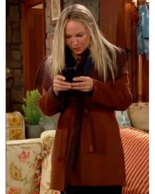 The Young and the Restless Sharon Newman Brown Coat