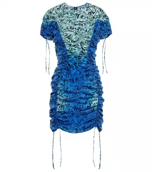 Printed Silk Minidress