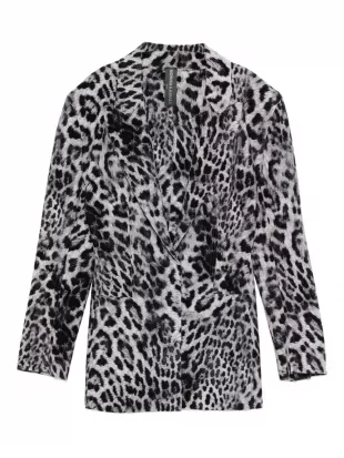 Leopard Print Blazer