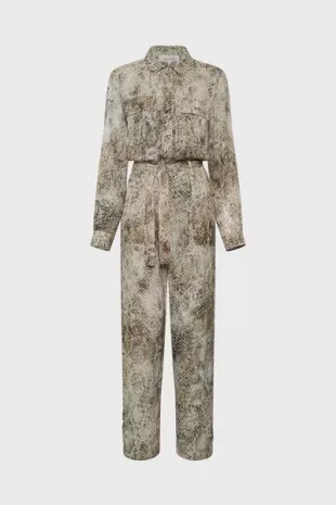 Lina Python Print Jumpsuit