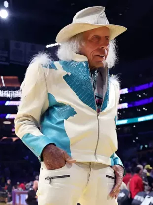 Jimmy Goldstein Clippers VS Lakers Leather Jacket