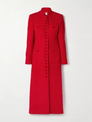 Elsbeth S03 Carrie Preston Red Tweed Coat