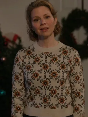 The Christmas Baby Ali Liebert Floral Sweater