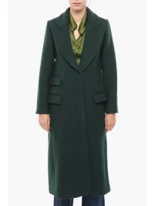 Elsbeth S3 Molly Price Green Single-Breasted Coat