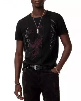 Raw Edge Graphic Tee