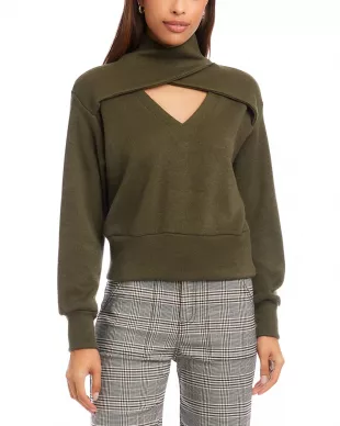 Caly Crossover Cutout Sweatshirt