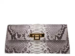 Fonteyn Clutch Pythonskin Handbag