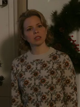 The Christmas Baby Erin Pinnelli Floral Sweater