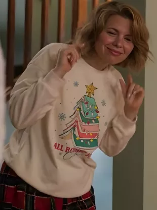 The Christmas Baby Ali Liebert All Booked For Christmas Sweatshirt