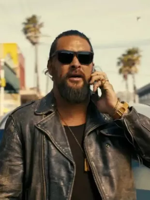 The Wrecking Crew 2026 Jason Momoa Leather Jacket