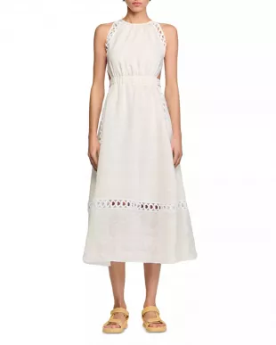 Coralie Heart Lace Midi Dress
