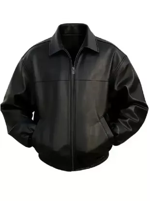 Timothee Chalamet Marty Supreme Premiere Black Leather Jacket