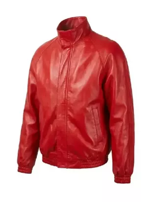 Timothee Chalamet Marty Supreme Red Leather Jacket