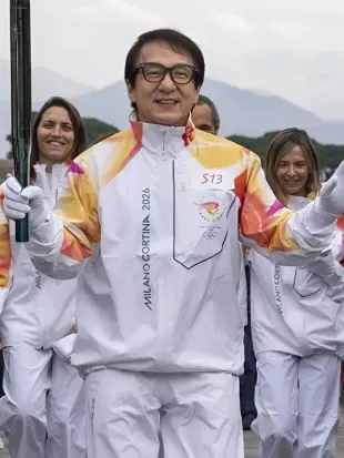 Winter Olympics 2026 Jackie Chan Flame Jacket