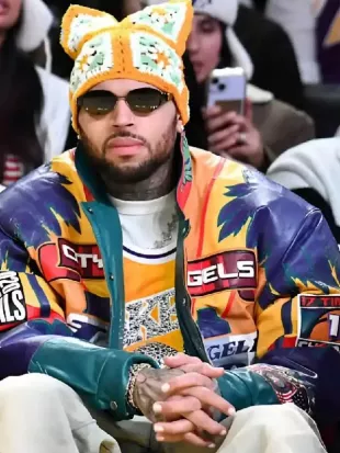 Chris Brown Lakers VS Rockets 2025 Jacket