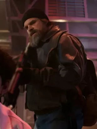 Stranger Things S05 David Harbour Leather Jacket