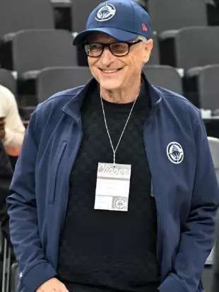 Bill Gates Los Angeles Clippers Game Track Jacket