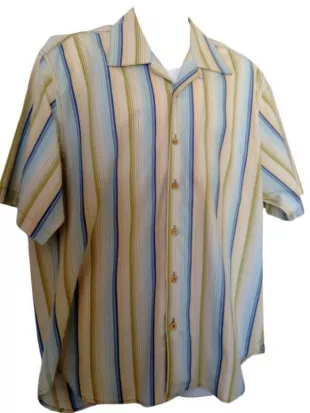 Anaconda Jack Black Striped Shirt
