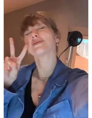 The End Of An Era 2025 Taylor Swift Blue Jacket