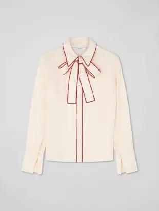 Baked with Love Holiday Anna Haugh Tie-Neck Blouse