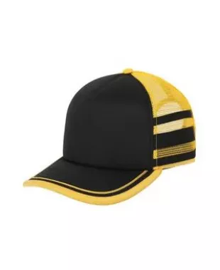 Dustin Henderson Black & Yellow Cosplay Trucker Hat