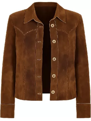 Happy’s Place S02 Reba McEntire Suede Jacket