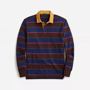Rugby Shirt with Corduroy Collar