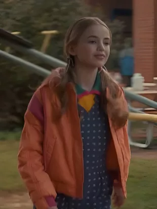 Stranger Things S05 Holly Wheeler Orange Jacket