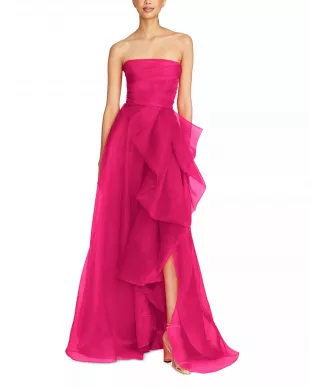 Teresa Strapless Draped Gown