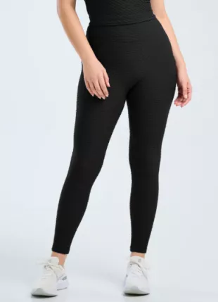 Croco Skin Seamless Leggings Black