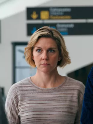 Pluribus 2025 Rhea Seehorn Beige Sweater