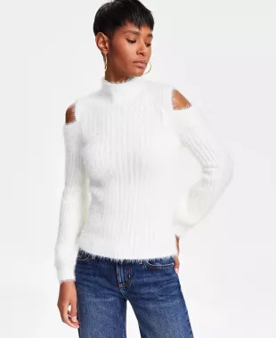 Takara Ribbed Eyelash-Texture Sweater