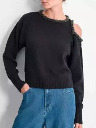 The Young And The Restless 2025 Sharon Case Cutout Shoulder Sweater