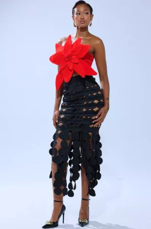 Looking For Me Circle Cutout Skirt