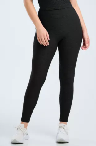 Croco Skin Seamless Leggings Black