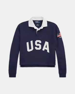 Team USA Cropped Rugby Shirt