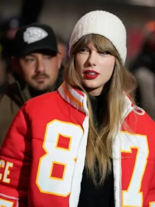 Kansas City Chiefs Taylor Swift Red Puffer Jacket