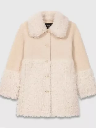 Amandaland 2025 Lucy Punch Coat In White