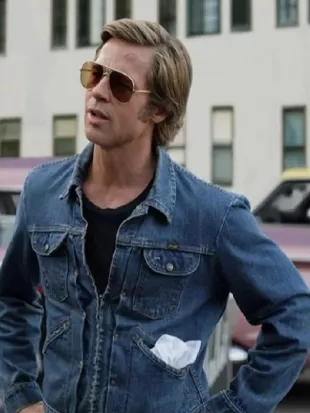 The Adventures of Cliff Booth Brad Pitt Denim Jacket